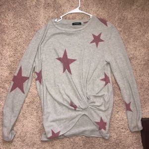 Trendy long sleeve star top